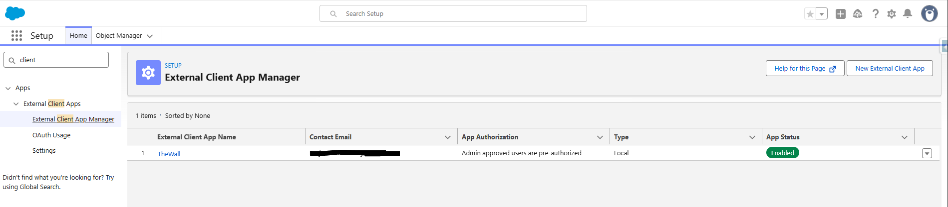 External Client Apps como puerta de entrada